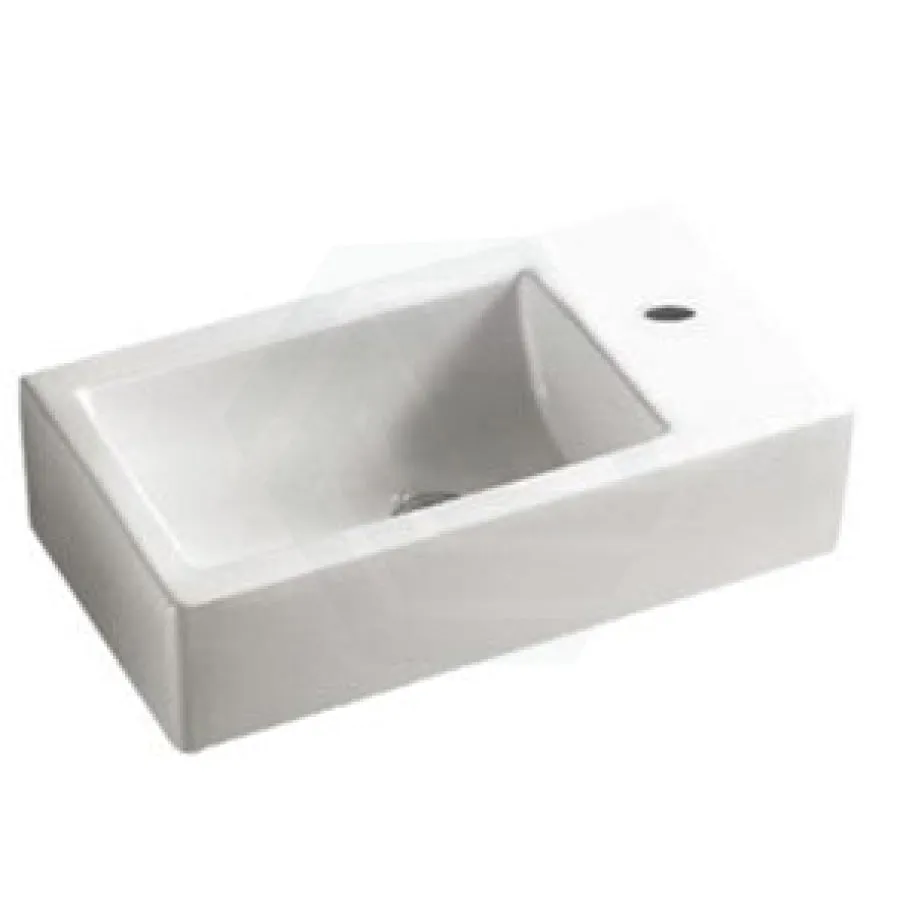 500x250x940mm Mini Bathroom Vanity White Oak Wood Grain Ceramic Top PVC Filmed Floor Freestanding Narrow