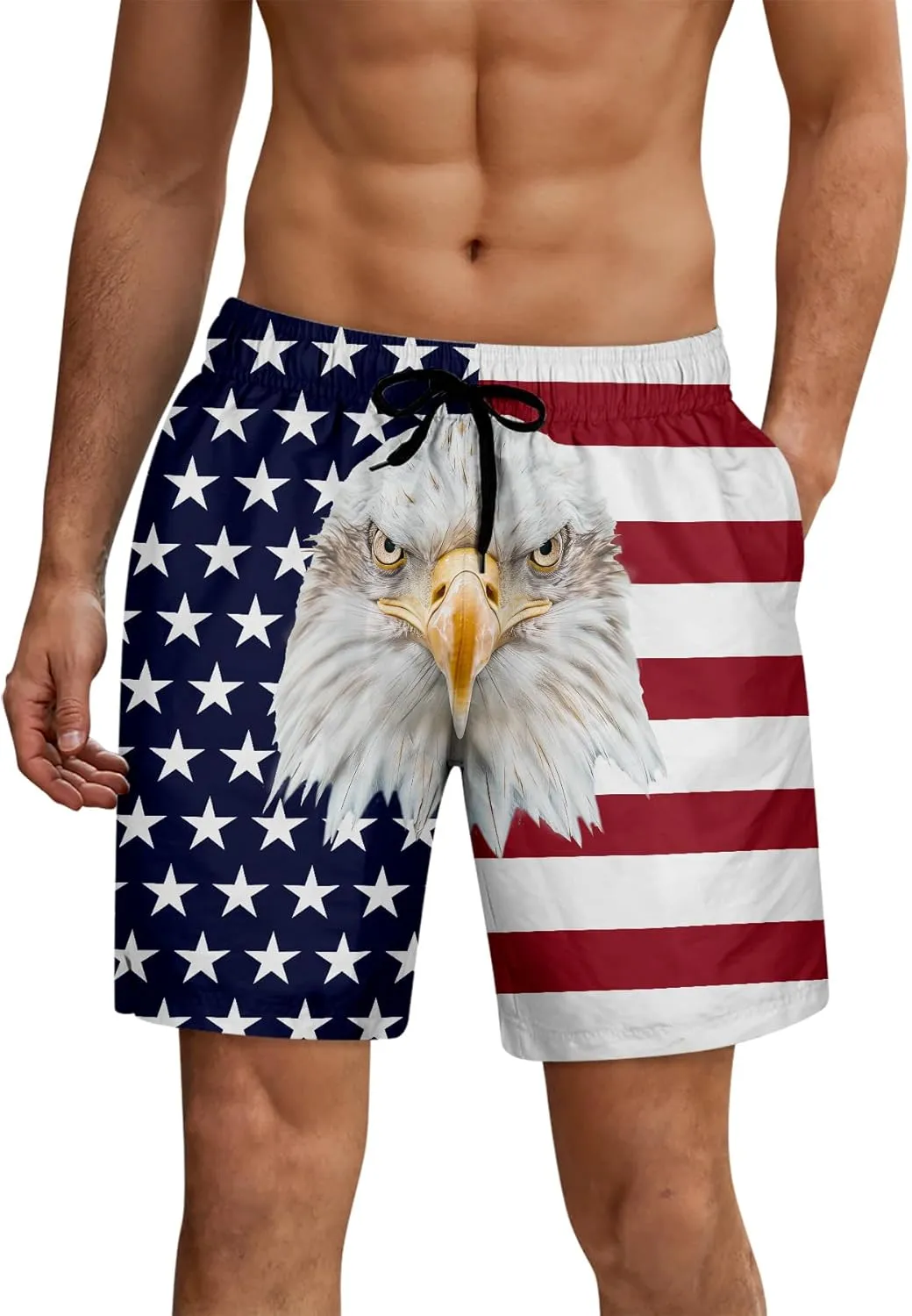 ALISISTER Mens Swim Trunks with Compression Liner Bathing Suit Summer Swimming Shorts