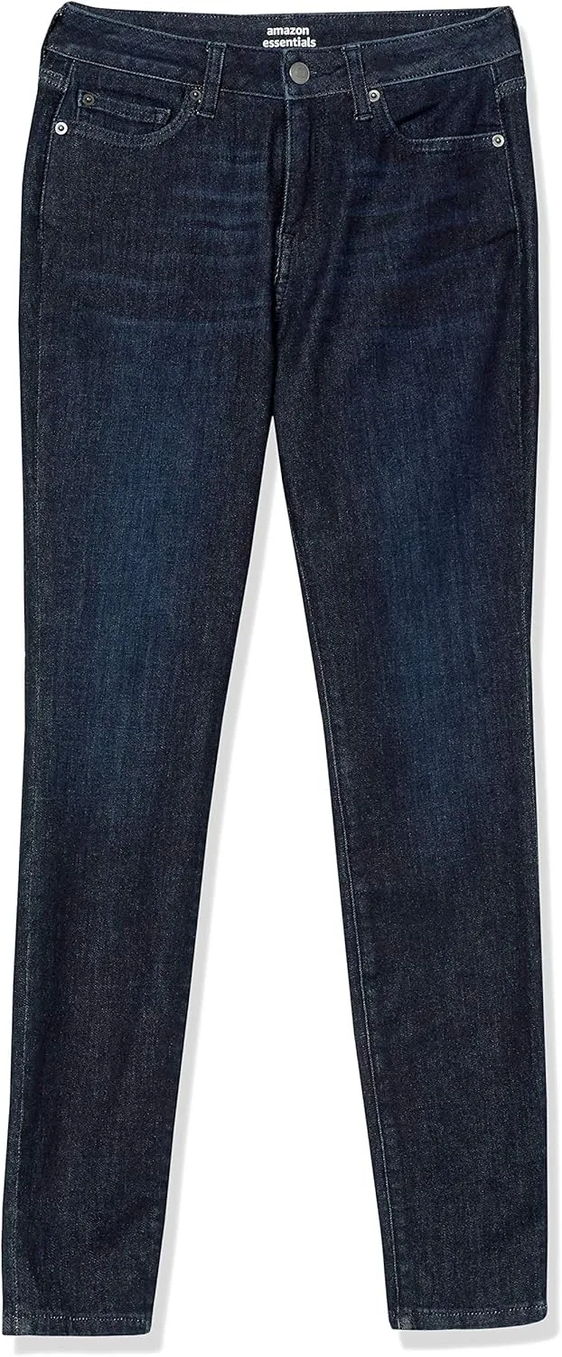 Amazon Essentials Women's Mid Rise Curvy Skinny Jeans