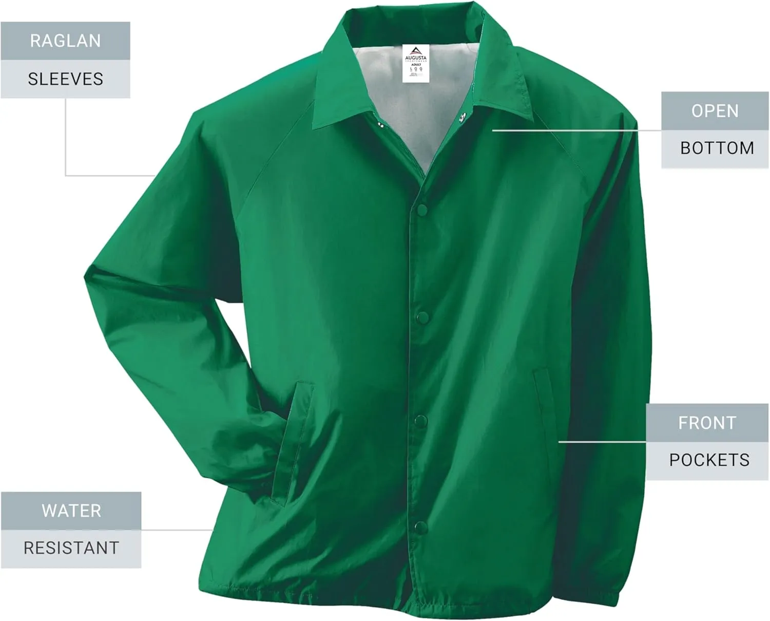 Augusta Sportswear Men's Nylon Coach's Jacket/Lined
