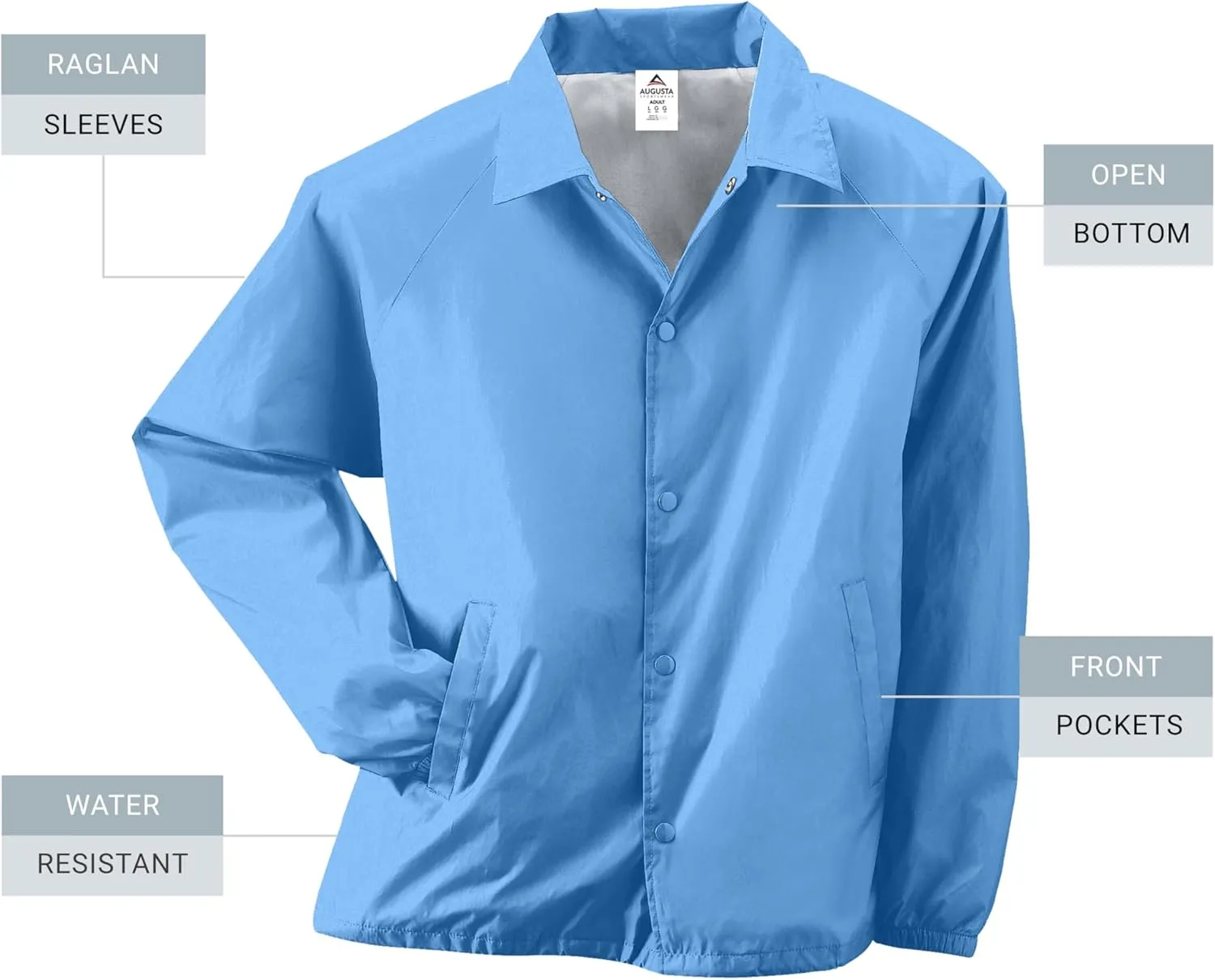 Augusta Sportswear Men's Nylon Coach's Jacket/Lined