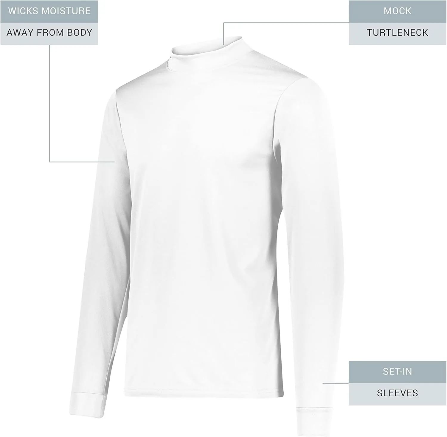 Augusta Sportswear Men's Wicking Mock Turtleneck