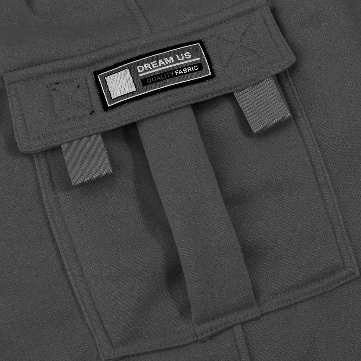 Baggy Cargo Sweatpants for Men Plus Size Drawstring Waist Joggers with Pockets Open Bottom Athletic Sweat Pants