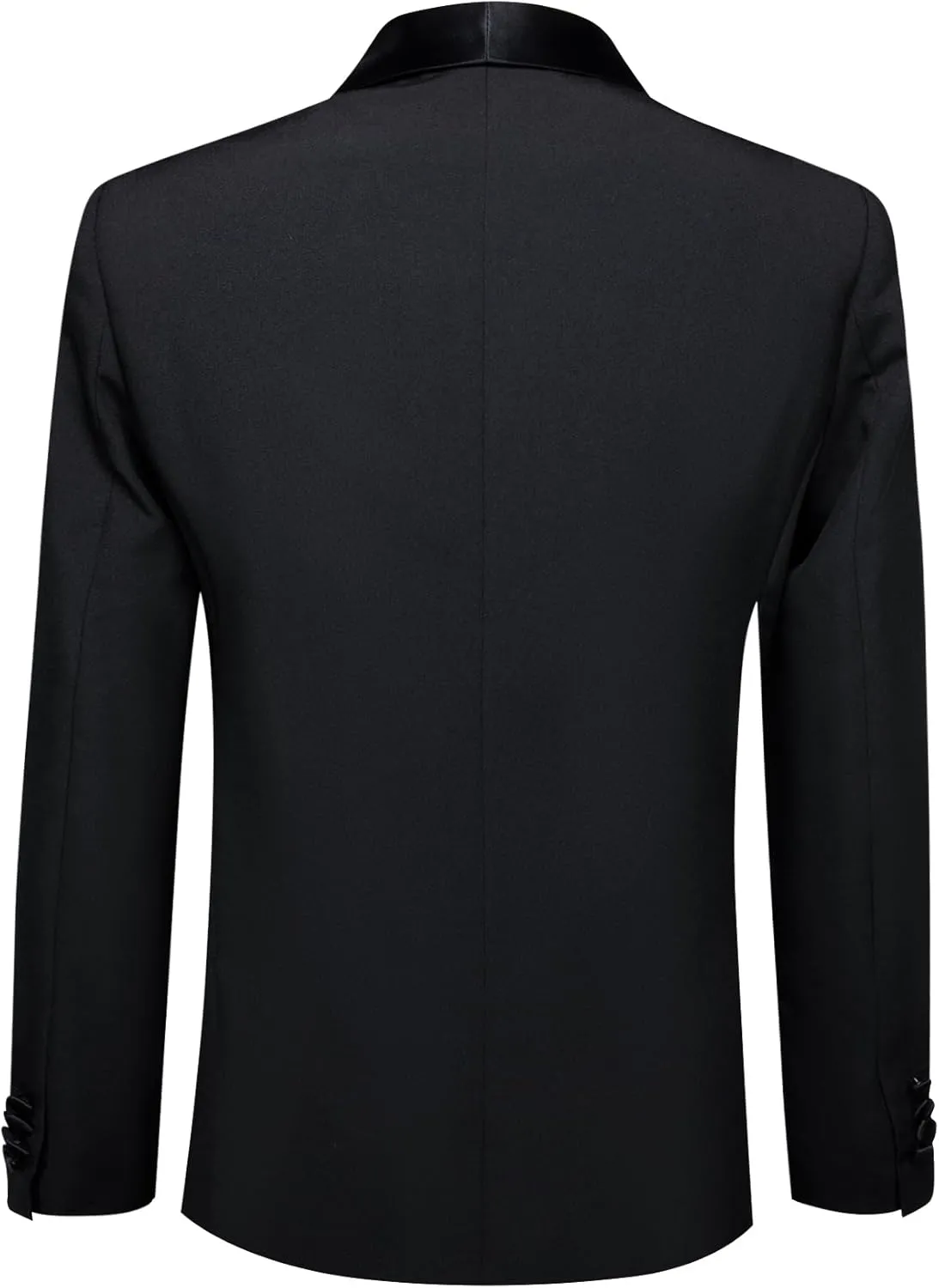 Barry.Wang Mens Casual Sport Coat Solid Blazer Tuxedo Suit Jacket Regular Fit Wedding Business Gift