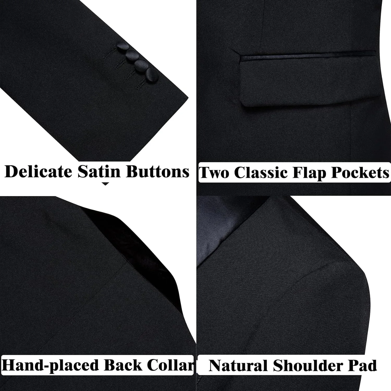 Barry.Wang Mens Casual Sport Coat Solid Blazer Tuxedo Suit Jacket Regular Fit Wedding Business Gift