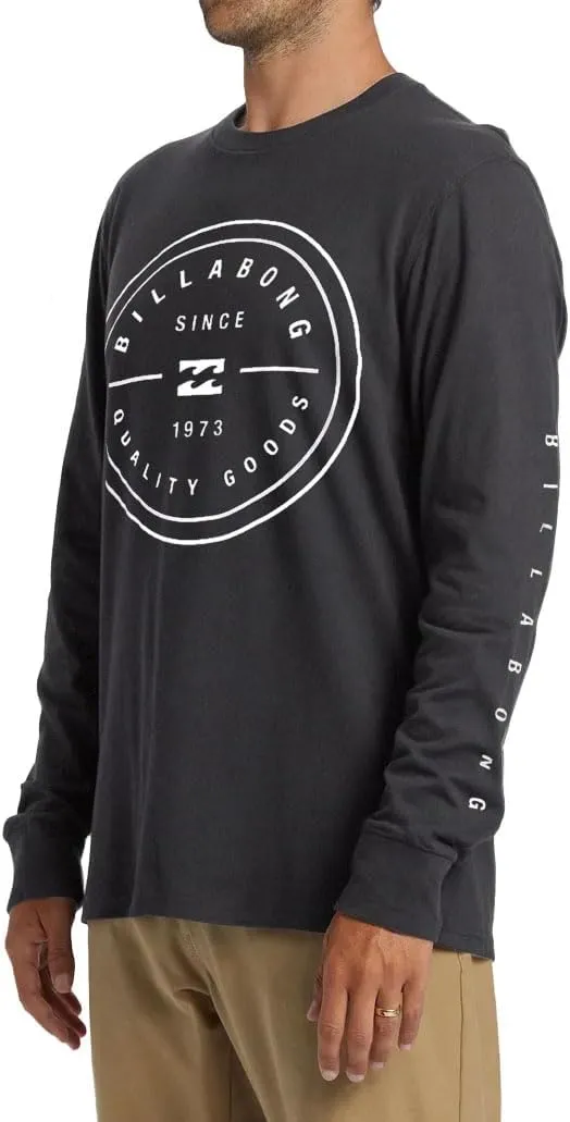 Billabong Big and Tall Long Sleeve T Shirts for Men - Cotton Graphic Tee Shirts