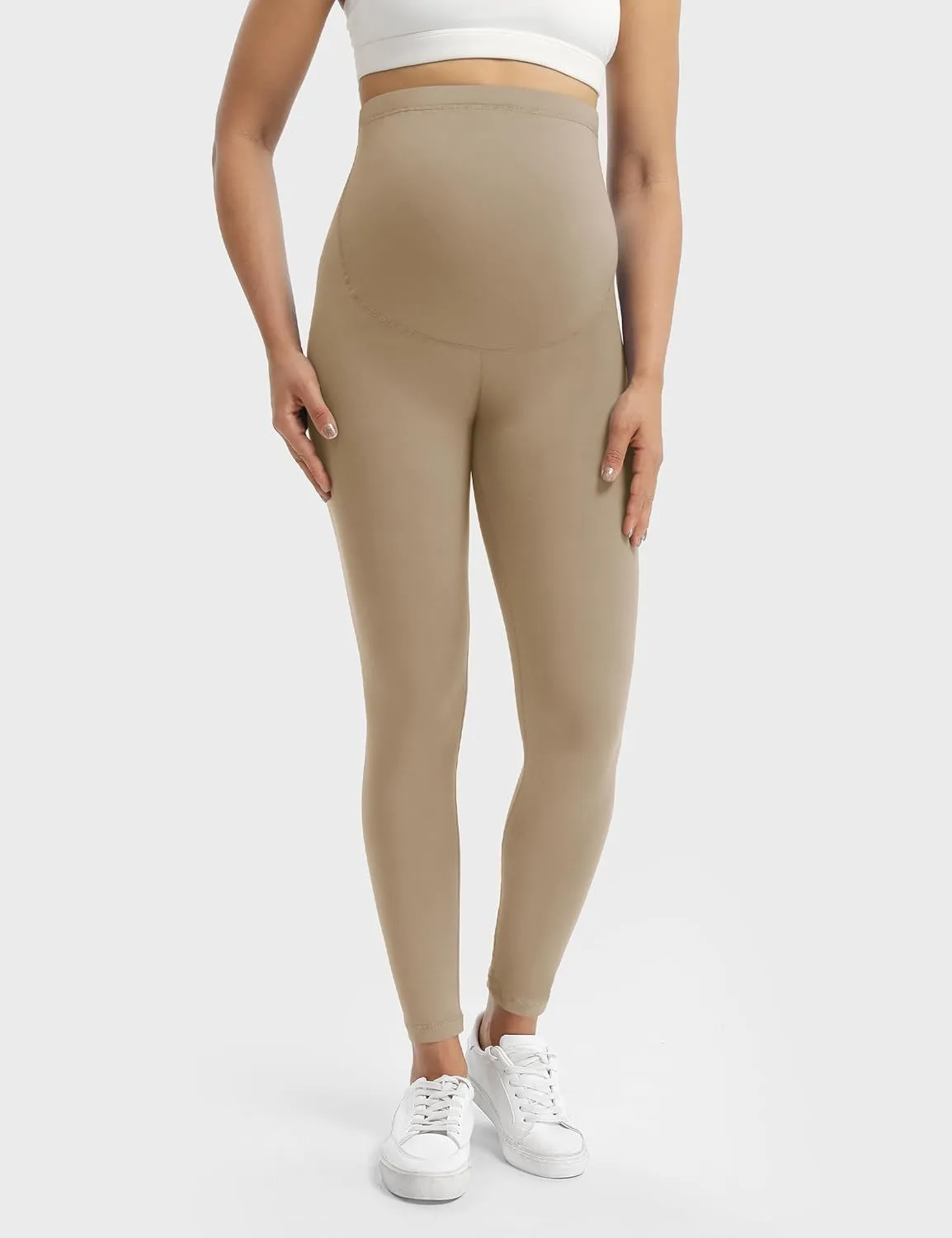Buttergene Women's Maternity Leggings Over The Belly Maternity Workout Pants Pregnancy Yoga Leggings