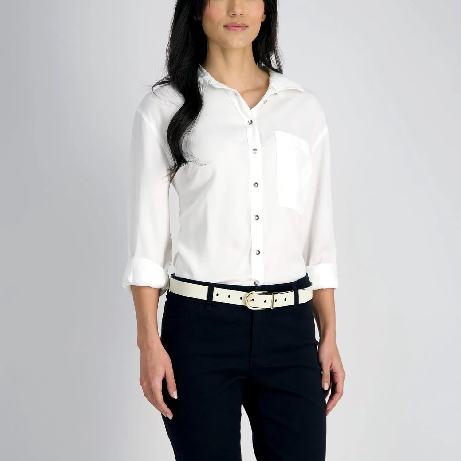 Calvin Klein Women's Two-in-One Reversible Dress Casual Belts for Jeans, Trousers and Dresses