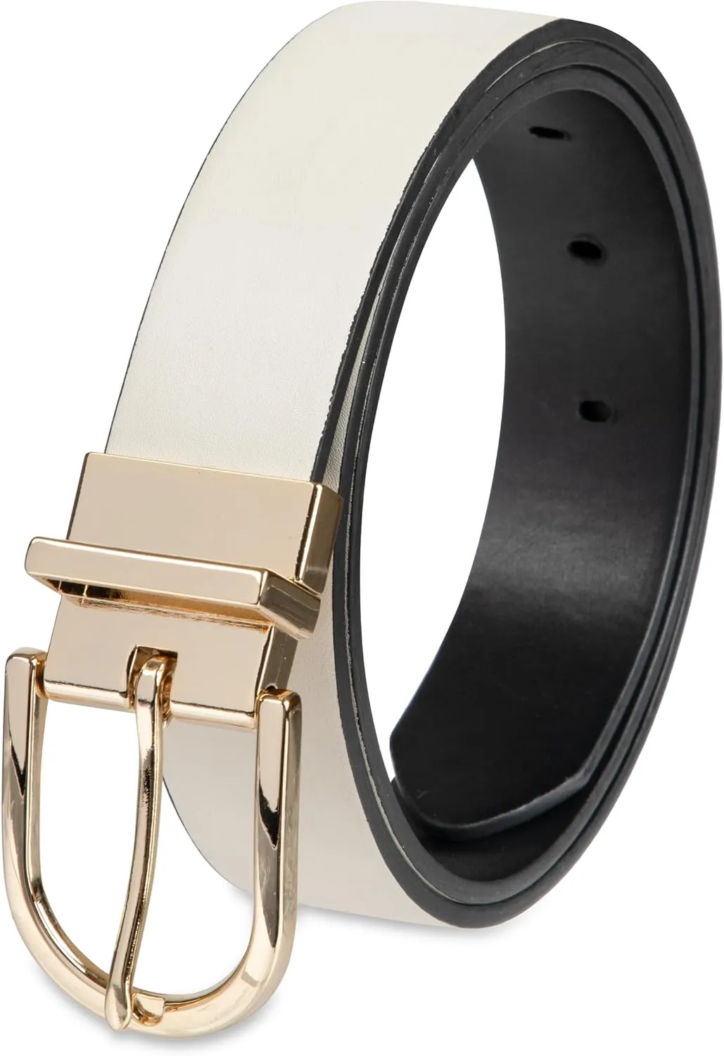 Calvin Klein Women's Two-in-One Reversible Dress Casual Belts for Jeans, Trousers and Dresses