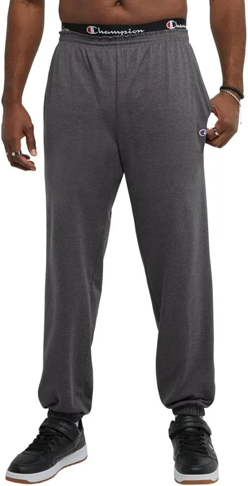 Champion Men's Pants, Everyday Cotton, Lightweight Lounge, Knit Pants for Men (Reg. Or Big & Tall)