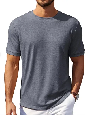 COOFANDY Men's T Shirt Short Sleeve Crew Neck T-Shirt Casual Summer Tshirt Classic Basic Tee Shirt