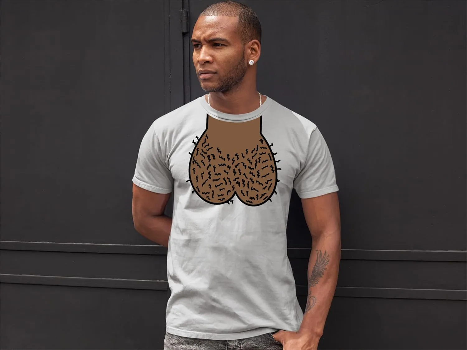 DICKHEAD - Balls Nuts nutsack Funny Joke Mens Tee - Mens Poly/Cotton T-Shirt