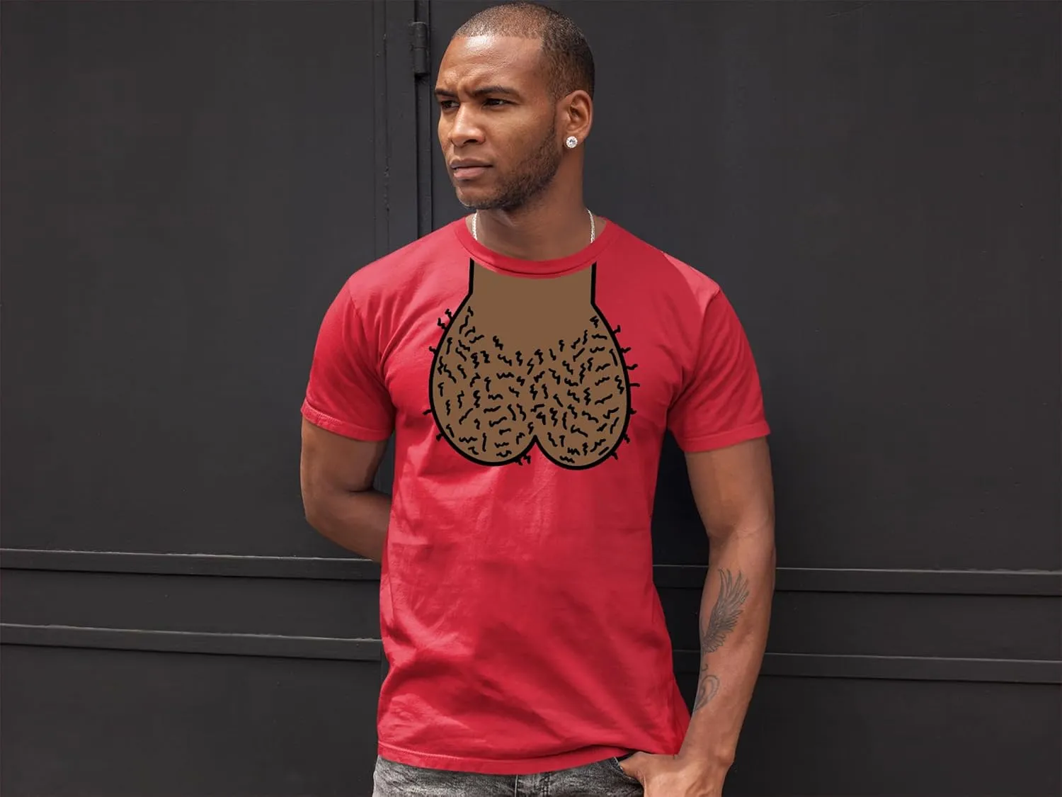 DICKHEAD - Balls Nuts nutsack Funny Joke Mens Tee - Mens Poly/Cotton T-Shirt