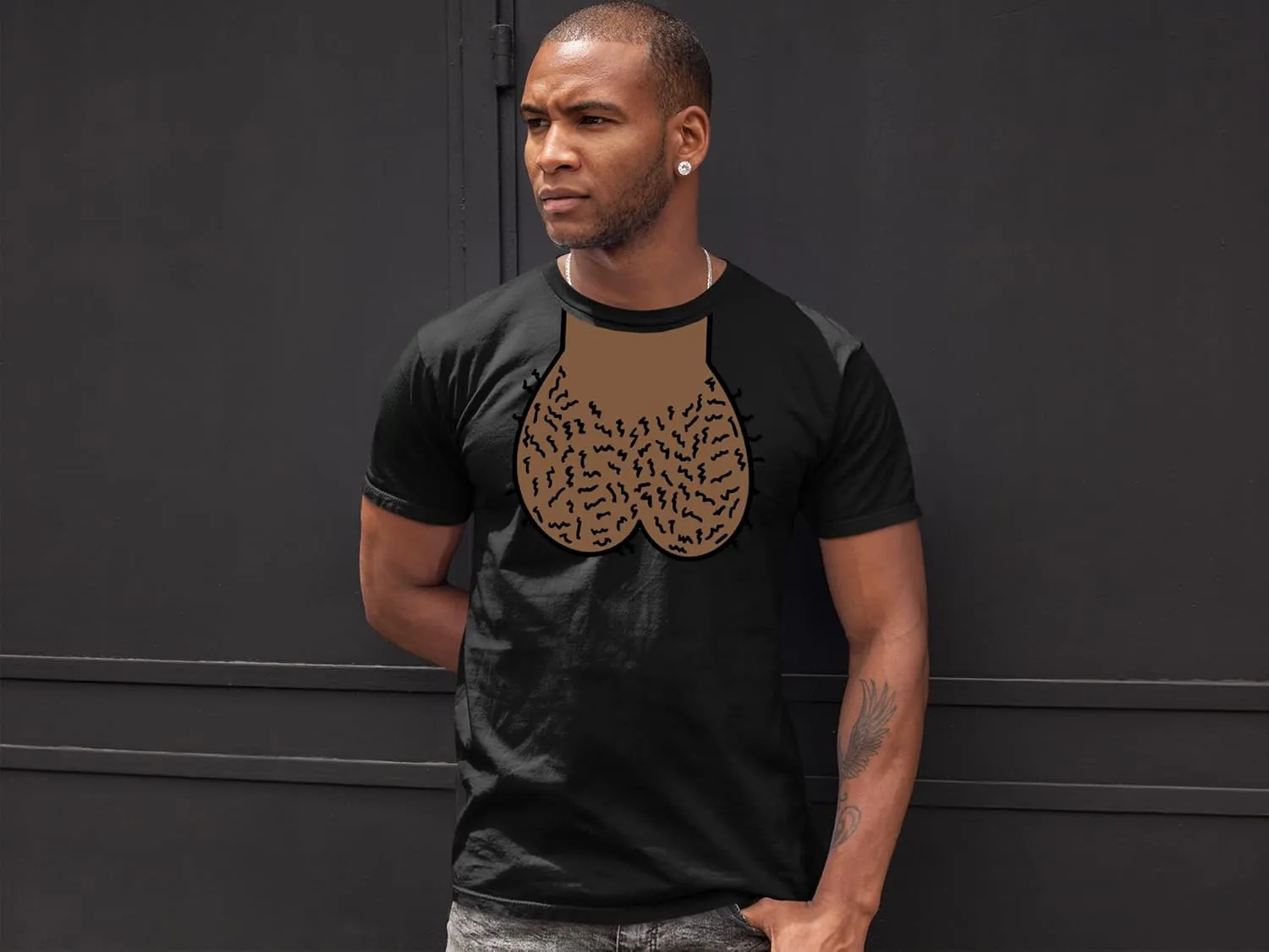 DICKHEAD - Balls Nuts nutsack Funny Joke Mens Tee - Mens Poly/Cotton T-Shirt