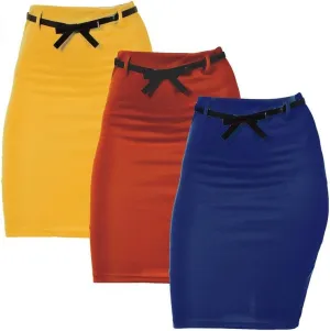 Dinamit Jeans 3 Pack Junior High Waist Pencil Skirt