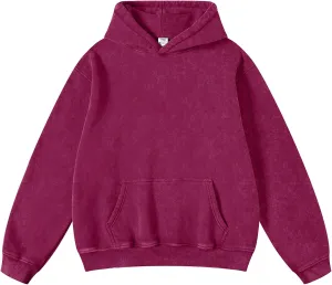 Dnzzs Acid Wash Hoodie for Womens Pullover Oversized Women's Fashion Hoodies & Sweatshirts Vintage Sweatshirt Heavyweight