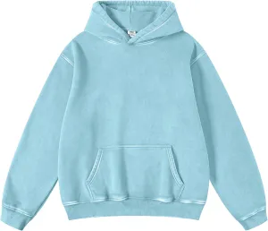 Dnzzs Acid Wash Hoodie for Womens Pullover Oversized Women's Fashion Hoodies & Sweatshirts Vintage Sweatshirt Heavyweight