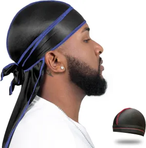 ForceWave Silky Durag for Men Wave Cap Satin Dorag for Men Women 360 Wave