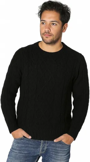 Gamboa - Alpaca Sweater for Men Warm and Soft Alpaca Sweater Hand Knitted White Sweater