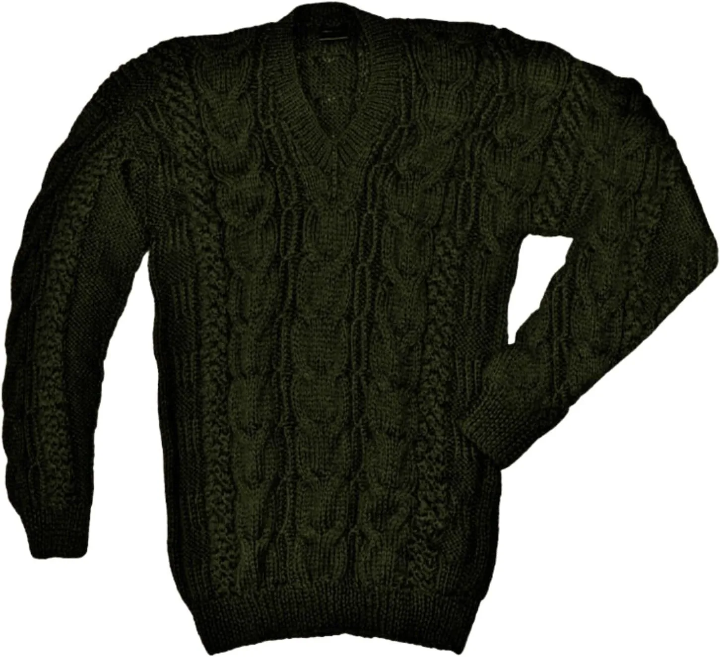Gamboa - Alpaca Sweater for Men Warm and Soft Alpaca Sweater Hand Knitted White Sweater