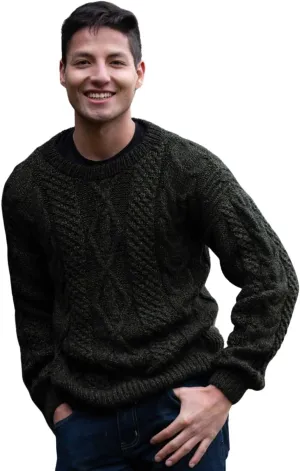 Gamboa - Alpaca Sweater for Men Warm and Soft Alpaca Sweater Hand Knitted White Sweater
