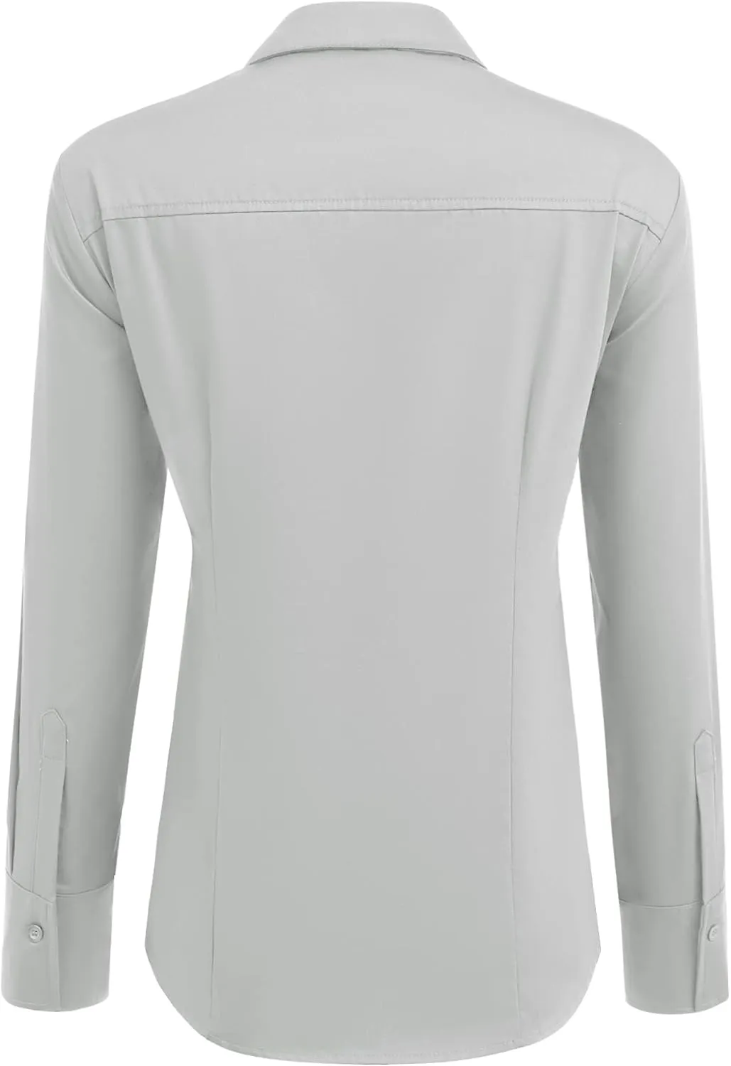 HOTOUCH Womens Cotton Basic Button Down Shirt Slim Fit Dress Shirts