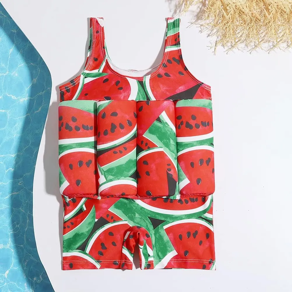 IWEMEK Boys Girls Floatation Swimsuit with Adjustable Buoyancy Baby One Piece Swimwear Float Suit Swim Vest Bathing Suit