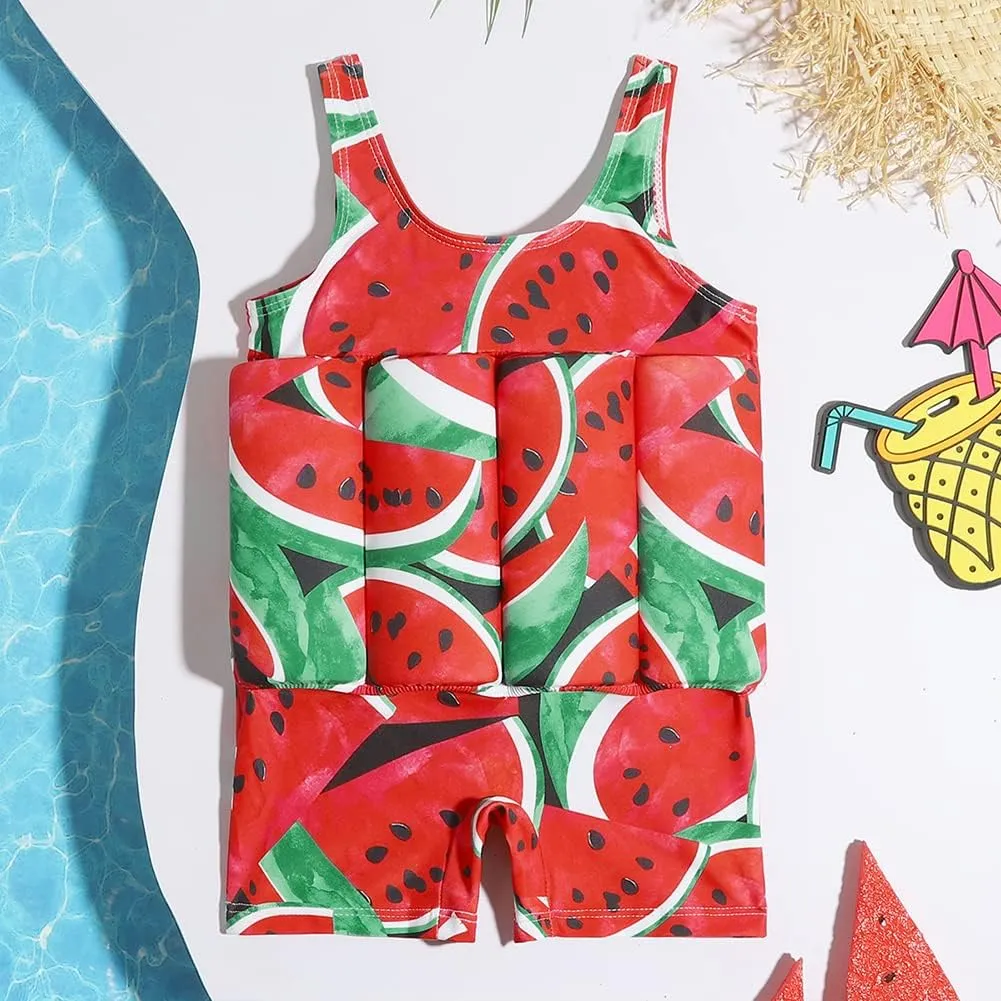 IWEMEK Boys Girls Floatation Swimsuit with Adjustable Buoyancy Baby One Piece Swimwear Float Suit Swim Vest Bathing Suit