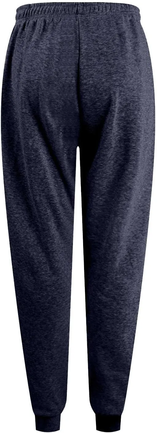 Joggers for Women Casual Fleece Baggy Sweatpants Jogger Pants with Pockets Drawstring Cinch Bottom Sweatpants