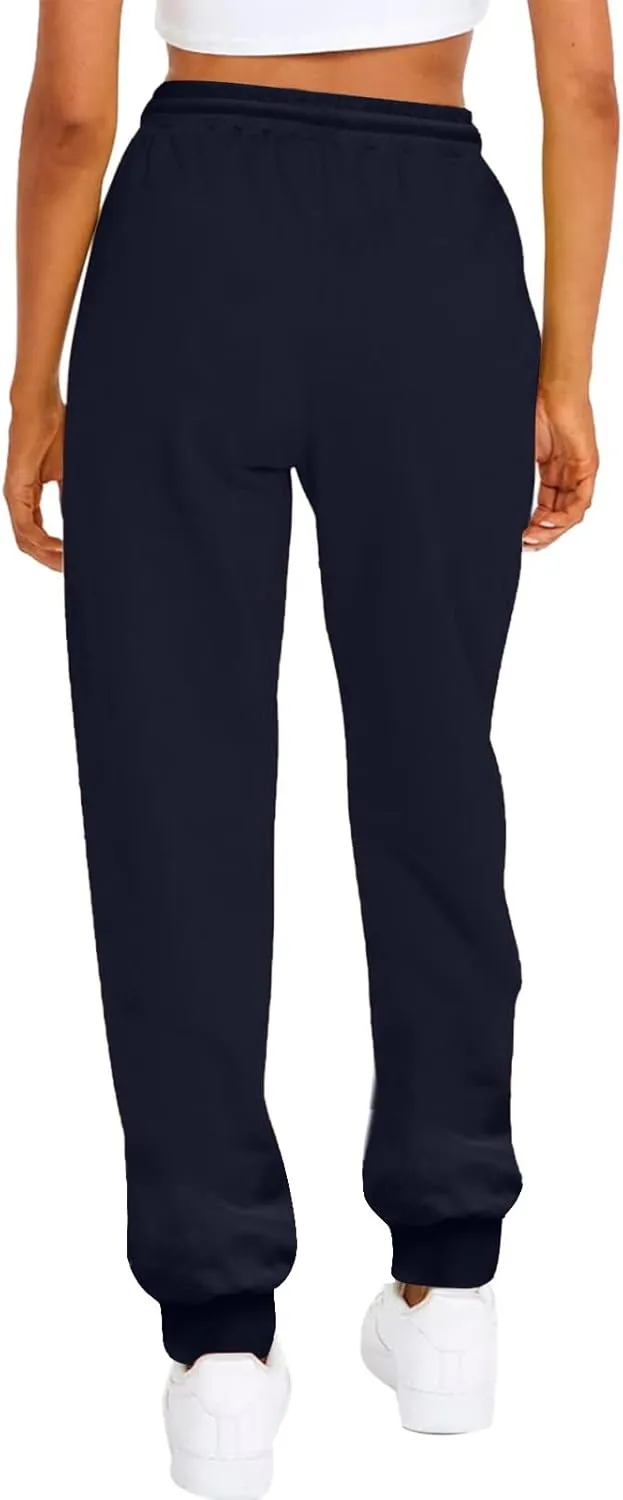 Joggers for Women Casual Fleece Baggy Sweatpants Jogger Pants with Pockets Drawstring Cinch Bottom Sweatpants