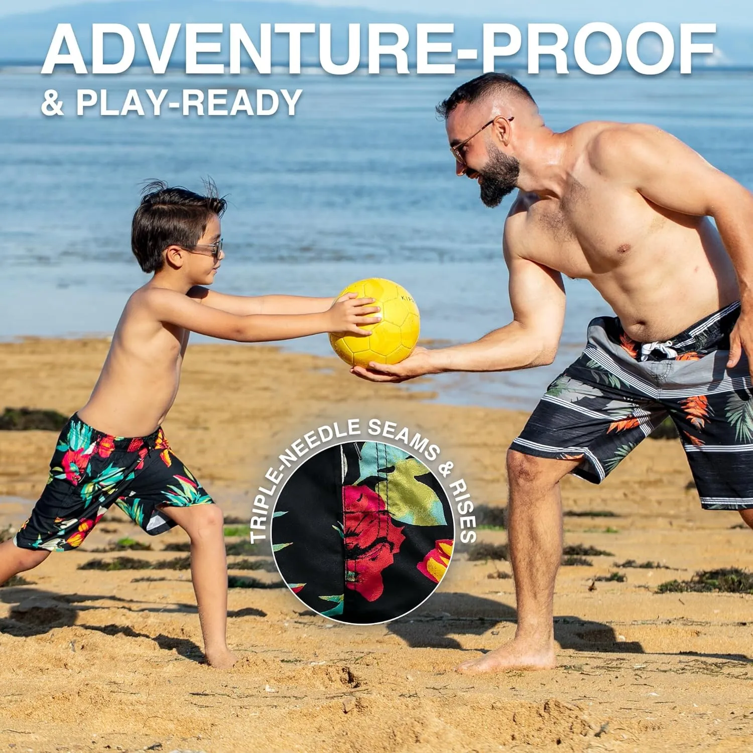 Kanu Surf Boys' Yolo Quick Dry UPF 50  Beach Swim Trunk
