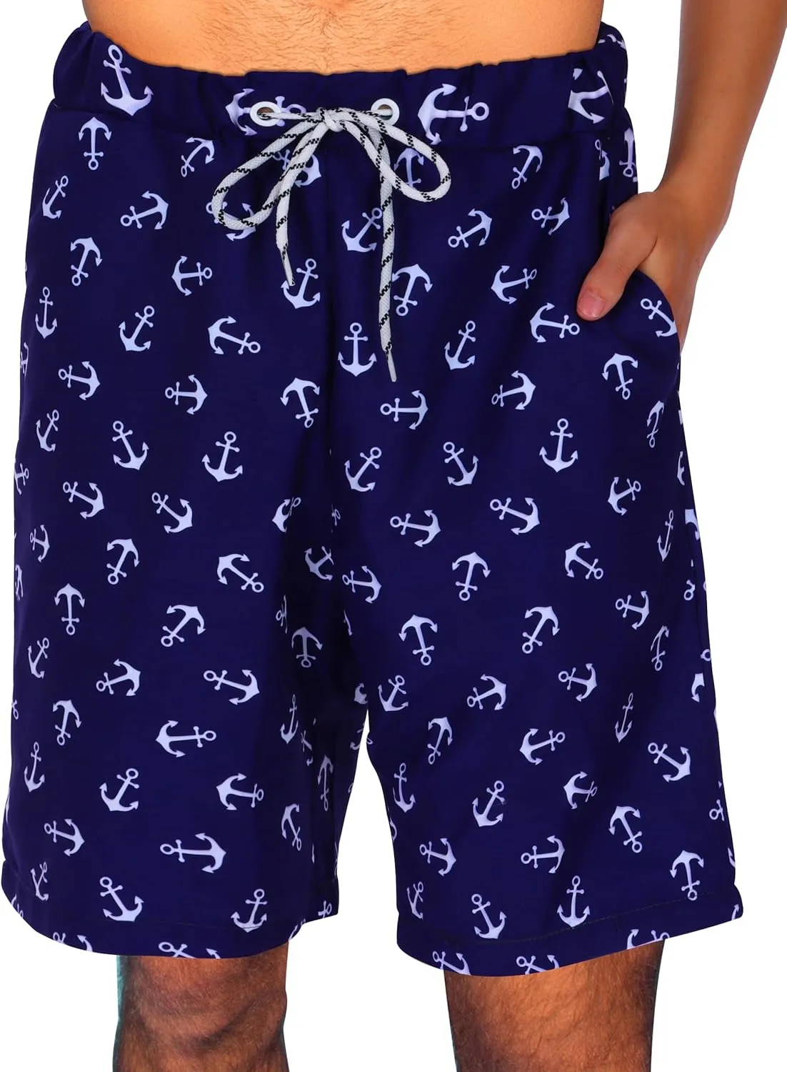 KYKU Swimming Trunks Men Swim Shorts Swimwear Beachwear Board Shorts with Pocket