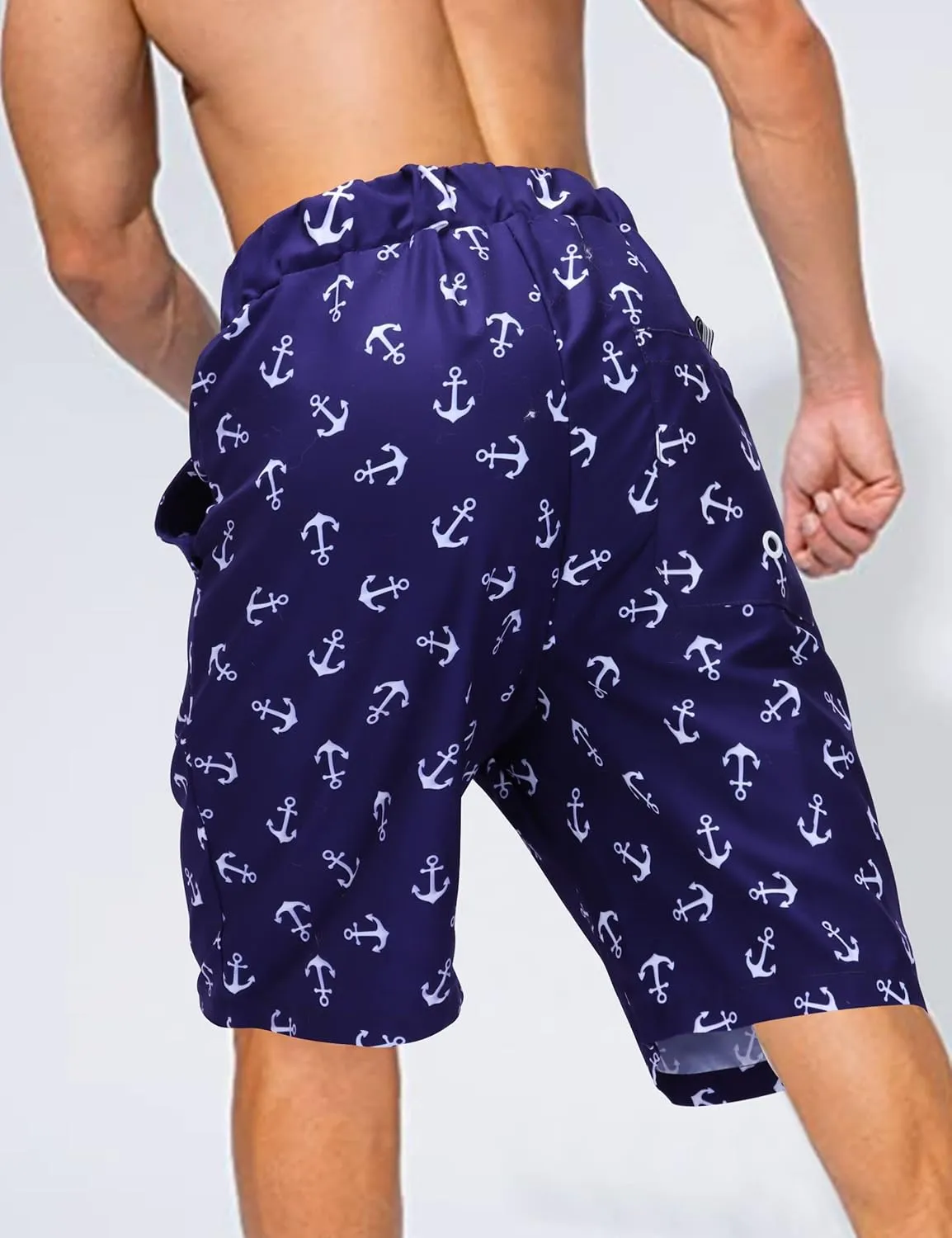 KYKU Swimming Trunks Men Swim Shorts Swimwear Beachwear Board Shorts with Pocket