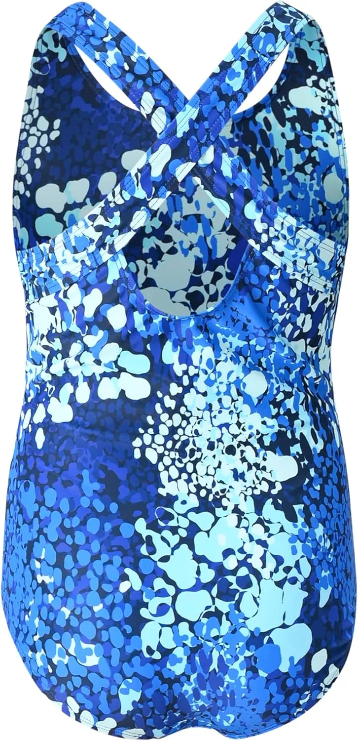 Lands' End Girls' Swimwear UPF 50 One Piece Swim Suit (XS-XL)