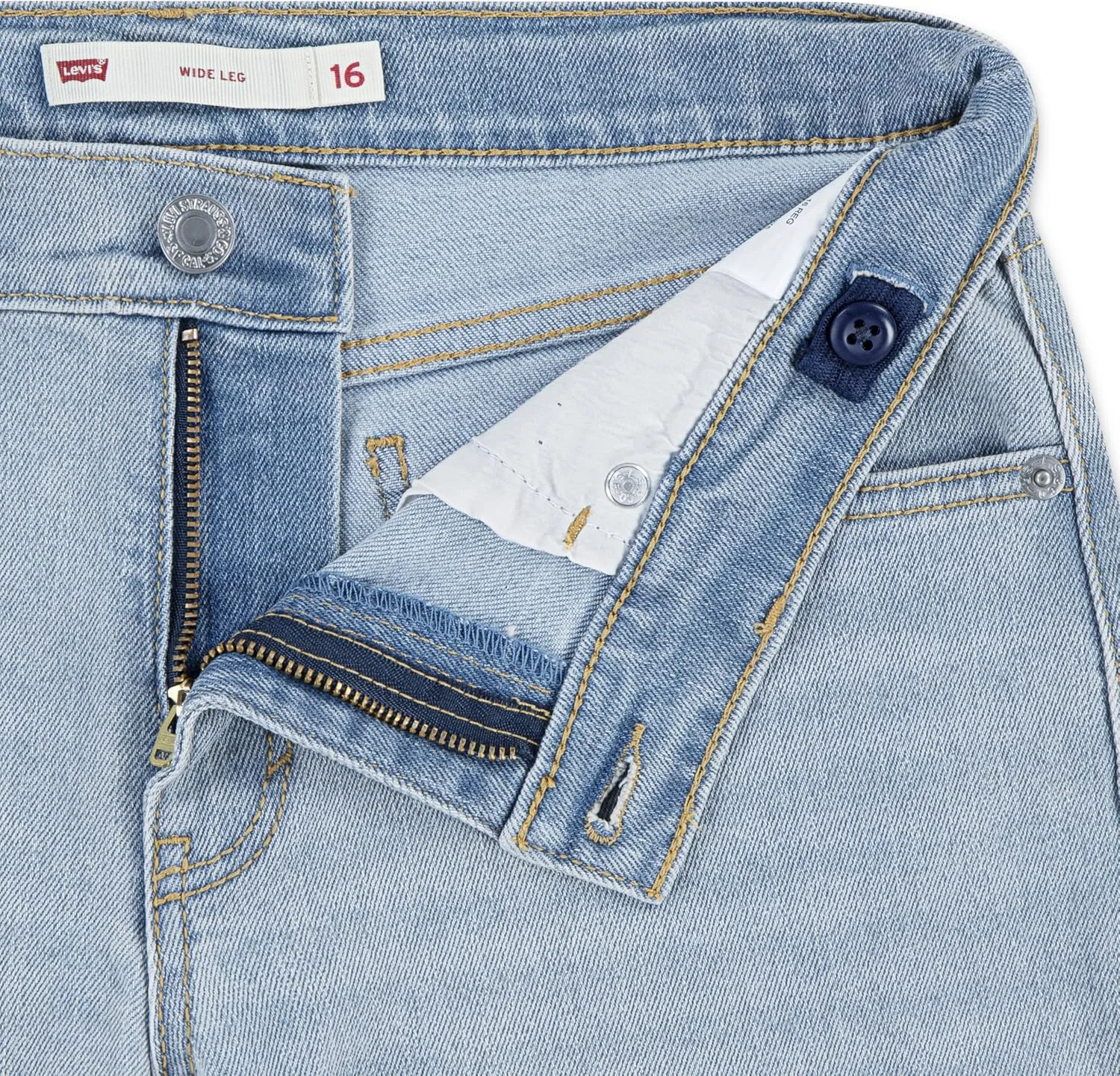 Levi's Girls' Wide Leg Jeans