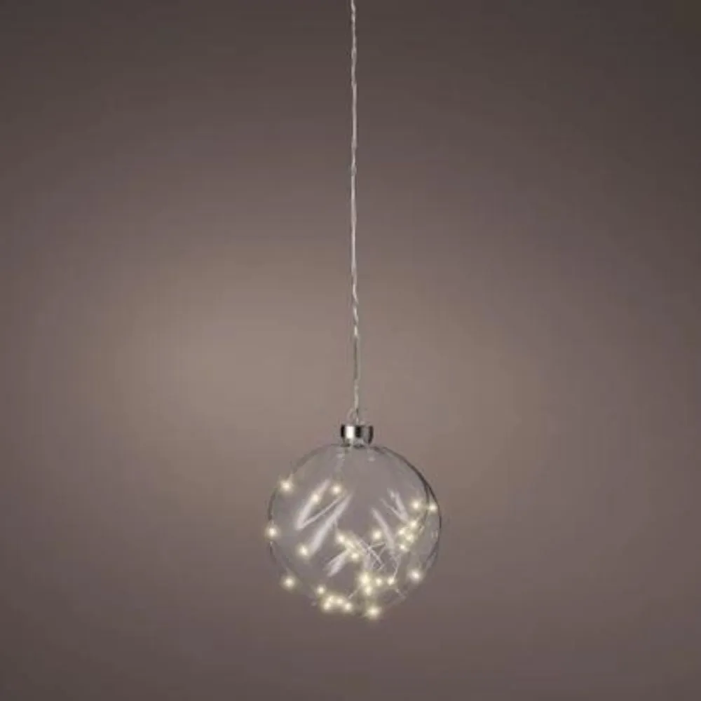 Lumineo LED Clear Ball 14cm Warm White (2 FOR £10)