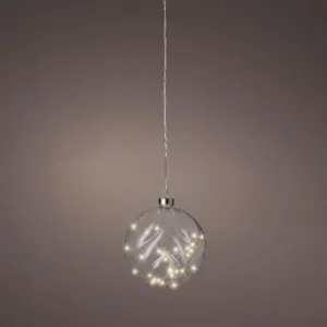 Lumineo LED Clear Ball 14cm Warm White (2 FOR £10)
