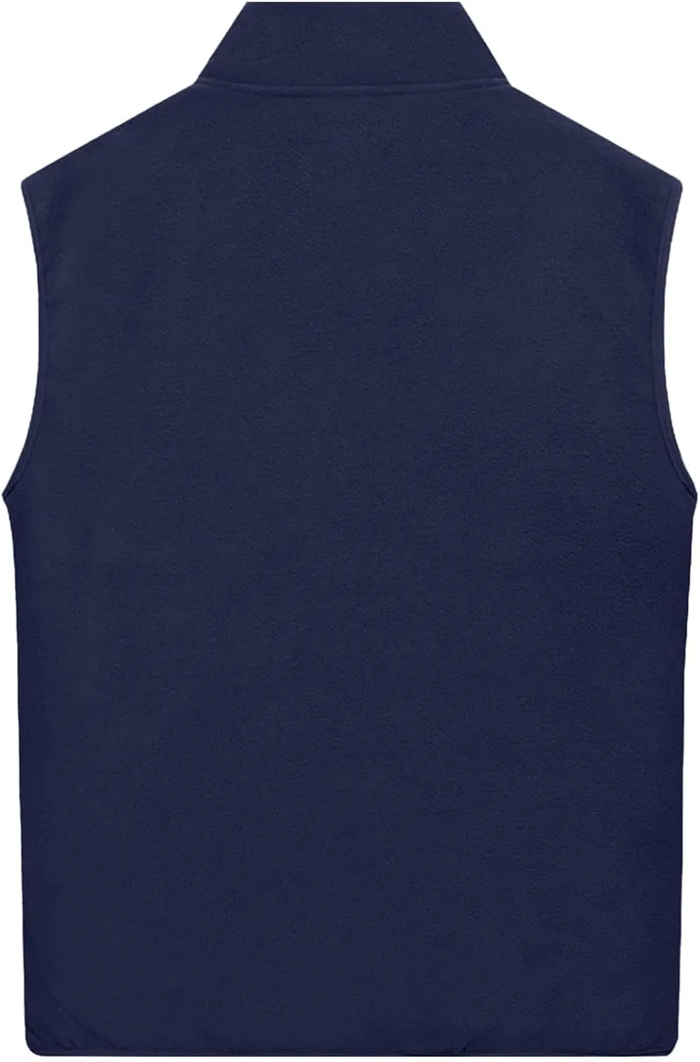 Men Fleece Vest Full Zip Outerwear Vests Plus Size Winter Vest Sleeveless Fleece Jackets Big and Tall Thermal Vest