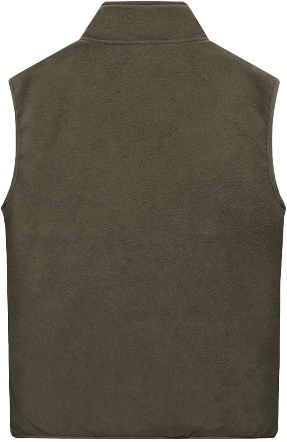 Men Fleece Vest Full Zip Outerwear Vests Plus Size Winter Vest Sleeveless Fleece Jackets Big and Tall Thermal Vest