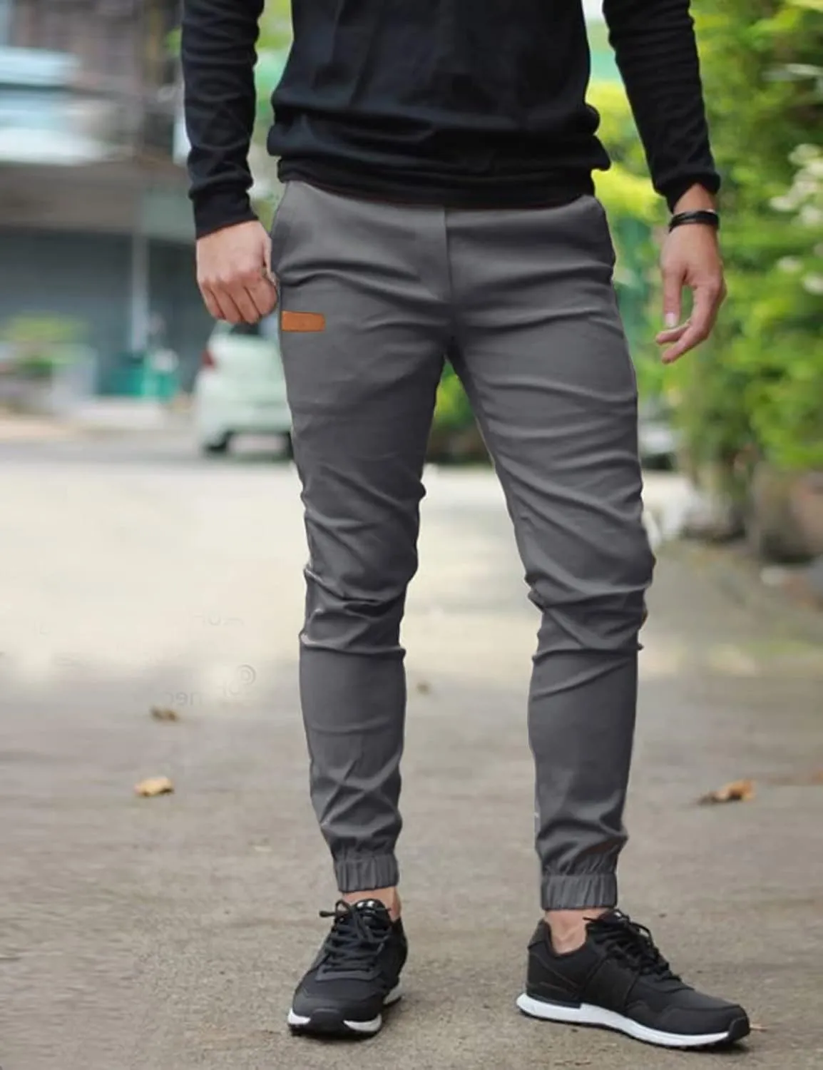 Men Joggers Chino Cargo Pants Hiking Outdoor Recreation Pants Twill Fitness Track Jogging Pants Casual Cotton Pants