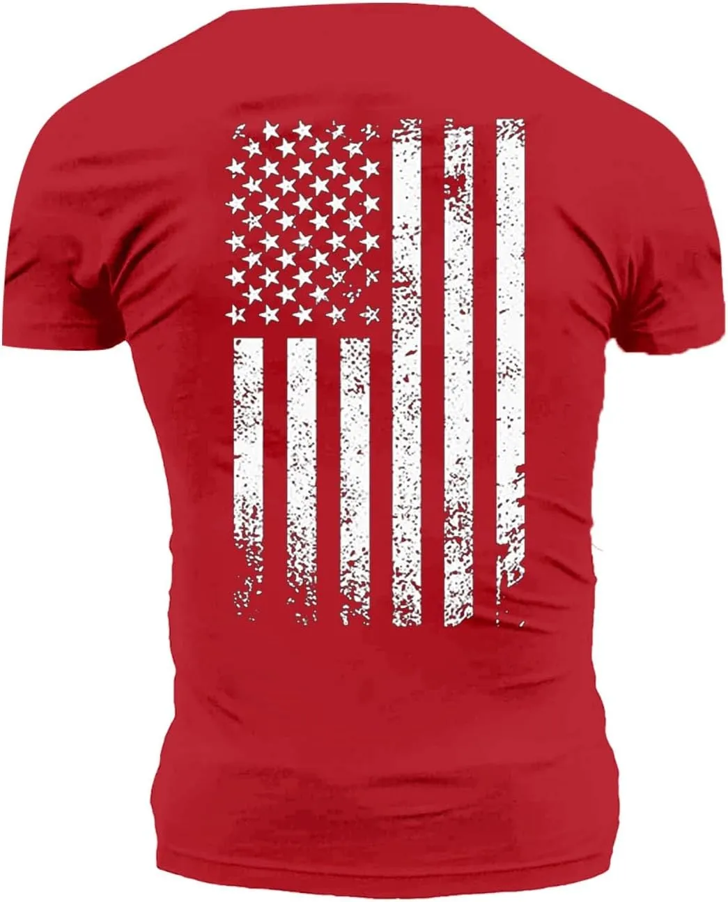 Mens 4th of July USA Flag T-Shirt Outdoor Independence Day American Flag Shirt Casual Summer Workout Fitness Tees