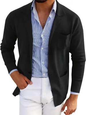 Men's Blazer Suit Jacket Casual Linen Sport Coat Lightweight Notched Lapel Sport Coat Trendy Cocktail Tuxedo Jackets
