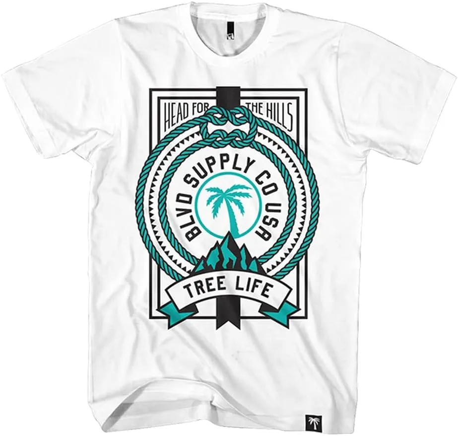 Mens Fashion T-Shirt Loose Fit Heavyweight Short-Sleeve Shirt