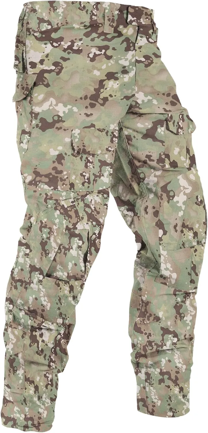 Men's Fleece Lined Tactical Pants Waterproof Hiking Pants Casual Thermal Cargo Pants Winter Insulated Work Pants