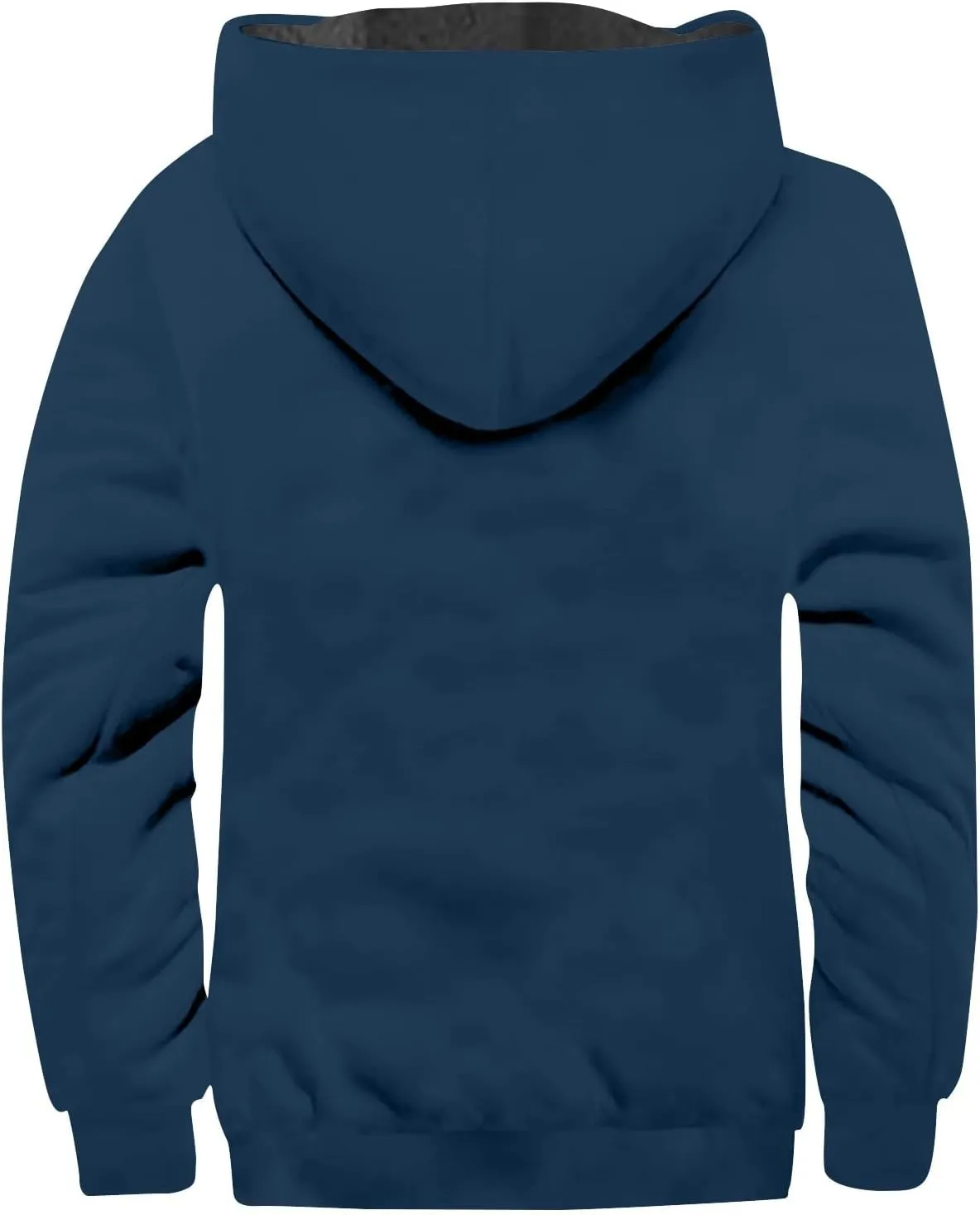 Mens Heavyweight Jacket Sherpa Lined Fleece Hooded Jacket Warm Winter Coat Full Zip Plus Size Thicked Thermal Hoodies