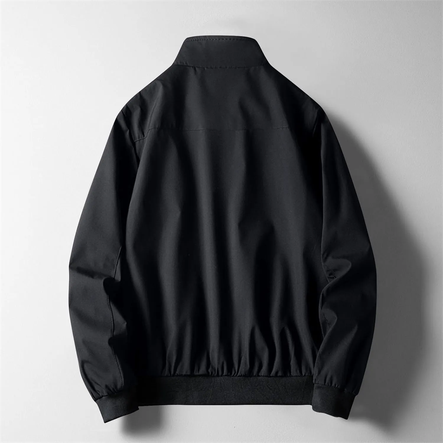 Mens Lightweight Bomber Jackets Solid Full-Zip Athletic Jackets 2024 Fall Winter Casual Fit Warm Coats with Pockets