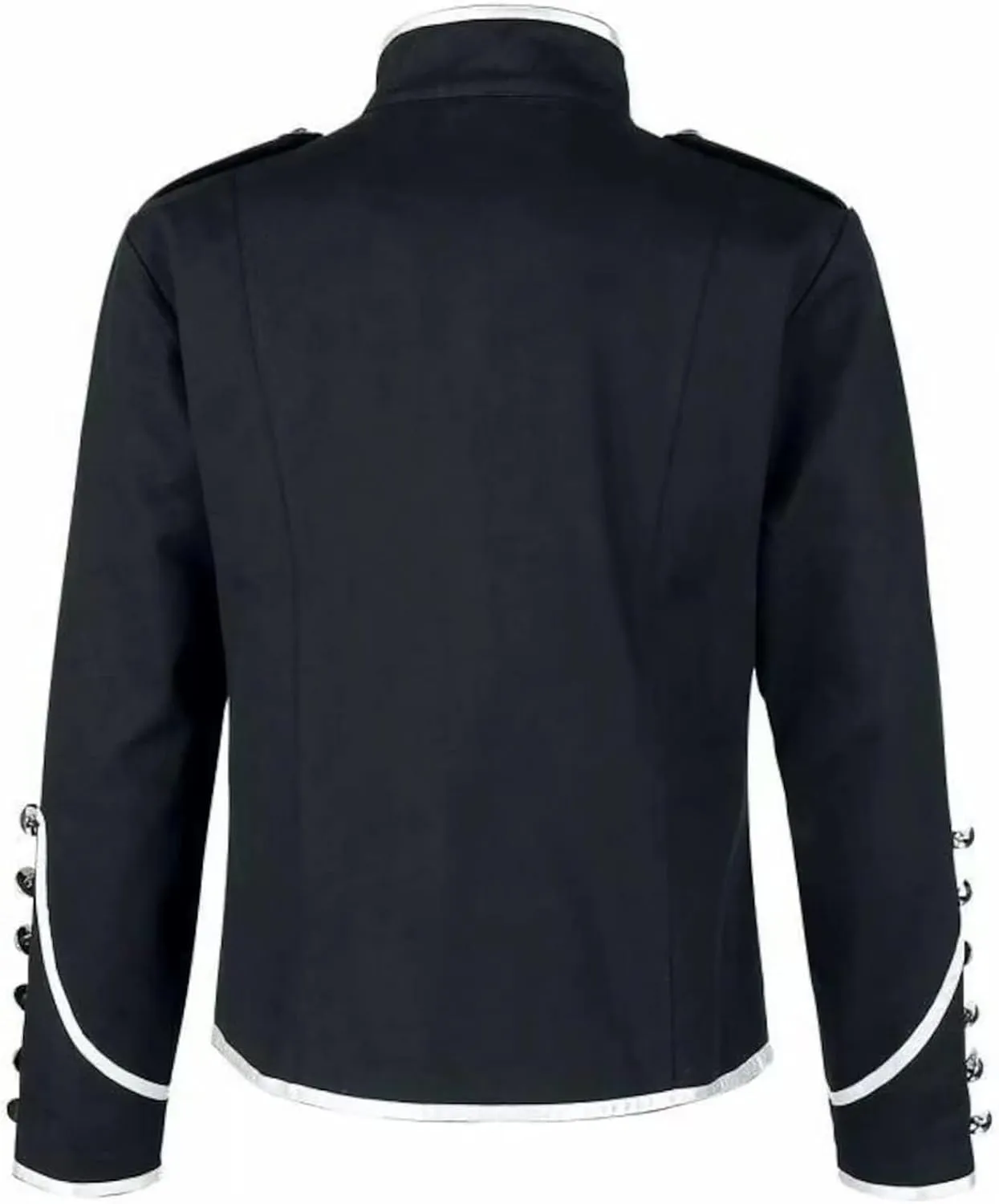 Mens Marching Band Drummer Jacket Stylish Military Inspired Parade Jacket for Cosplay Adventures Halloween Costumes