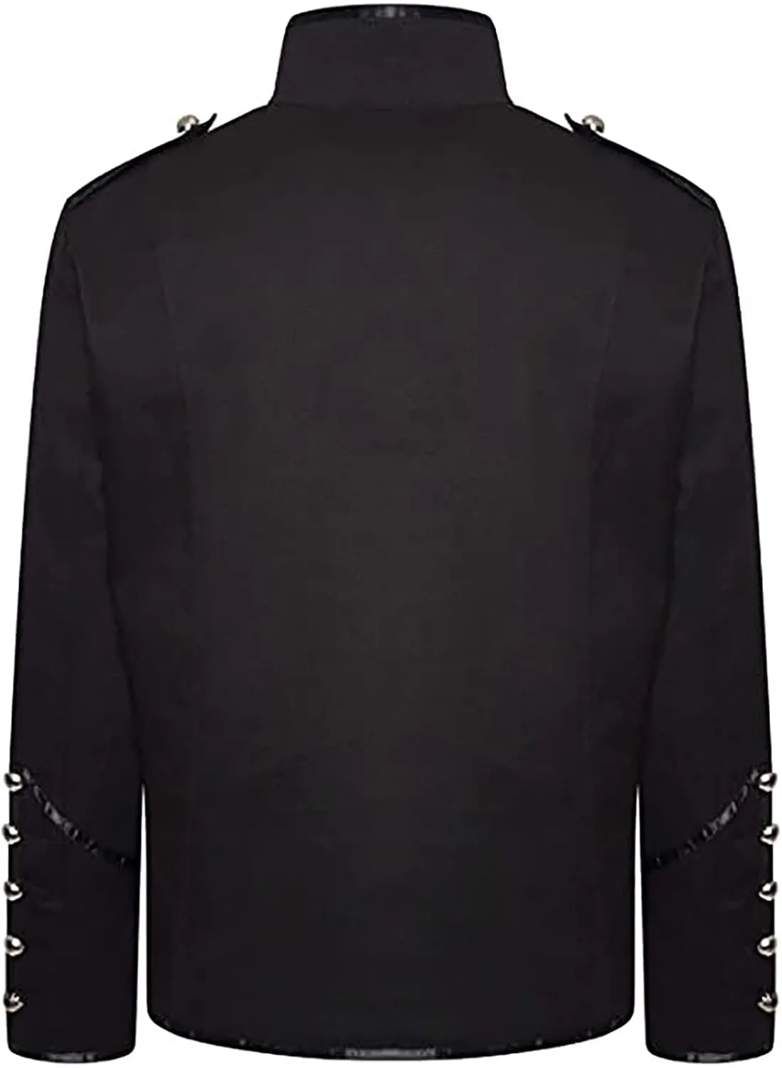 Mens Marching Band Drummer Jacket Stylish Military Inspired Parade Jacket for Cosplay Adventures Halloween Costumes