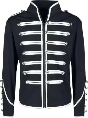 Mens Marching Band Drummer Jacket Stylish Military Inspired Parade Jacket for Cosplay Adventures Halloween Costumes