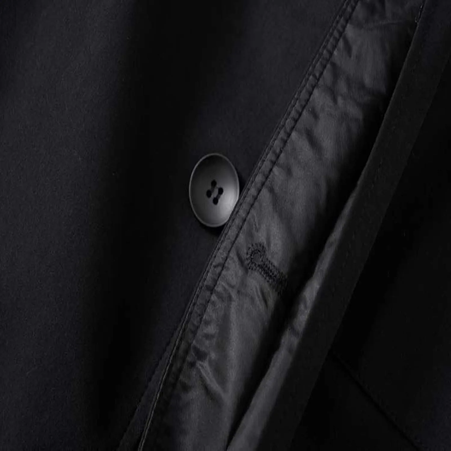 Mens Peacoat Jacket Single Lapel Mid-Length Trench Coat Plus Size Soild Overcoat Fall Winter Pea Coat Outwear
